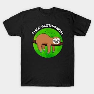 Philo-sloth-phical Funny Animal Sloth Pun T-Shirt